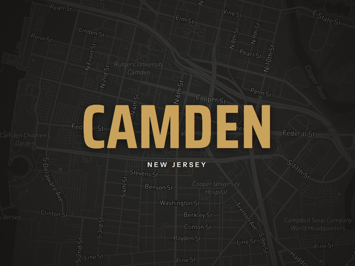 Map of Camden, New Jersey