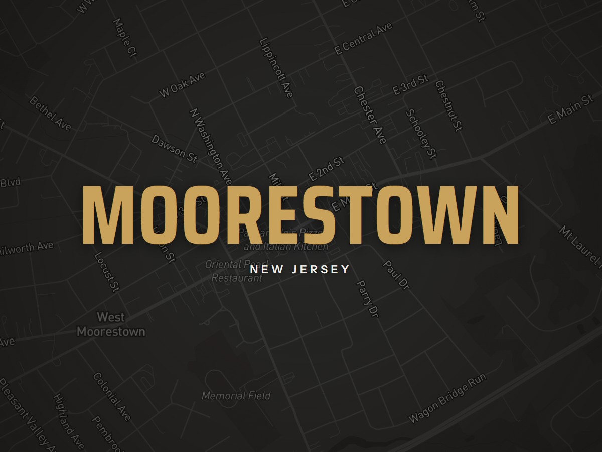 Map of Moorestown, New Jersey